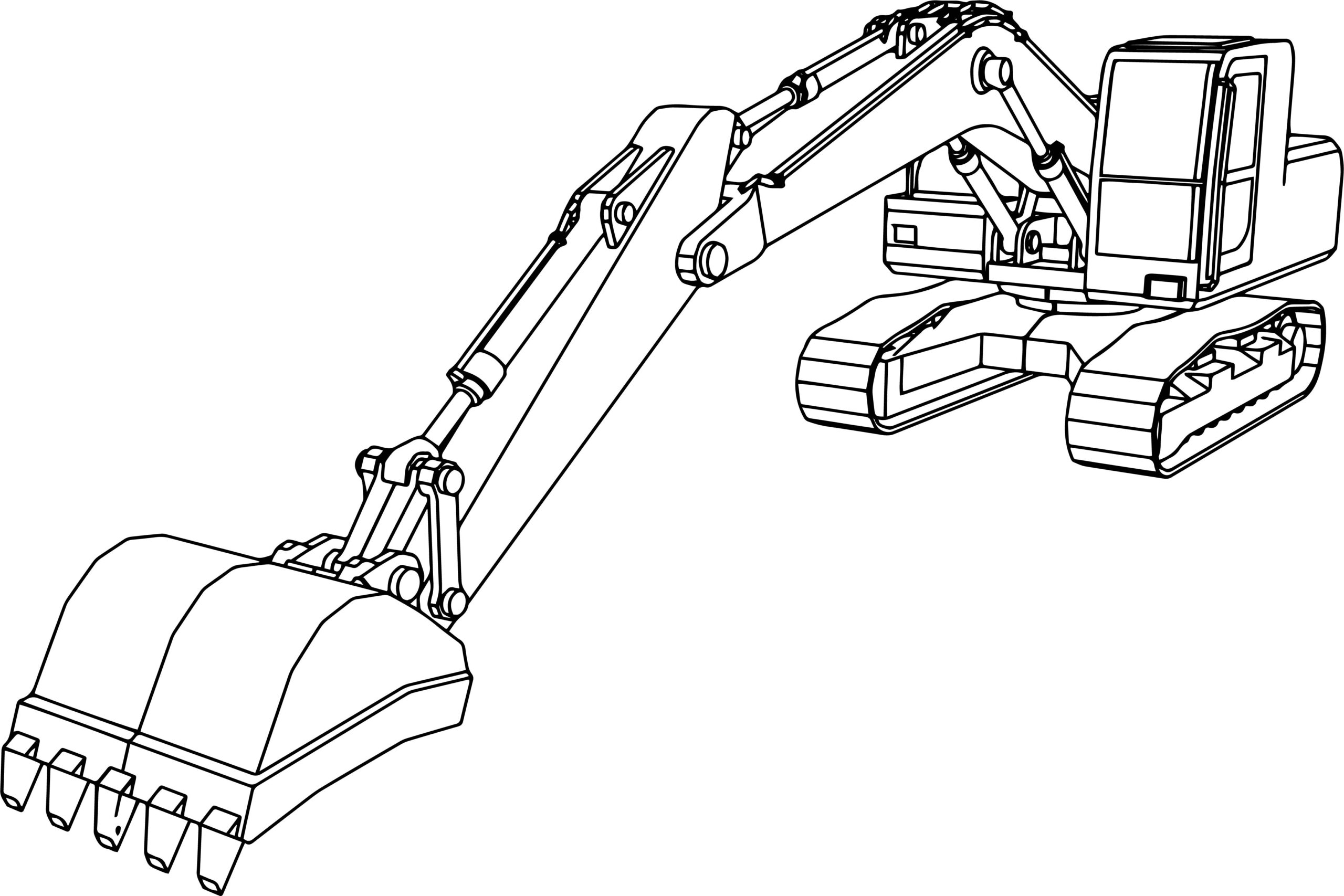 Excavator Coloring Pages To Download And Print For Free