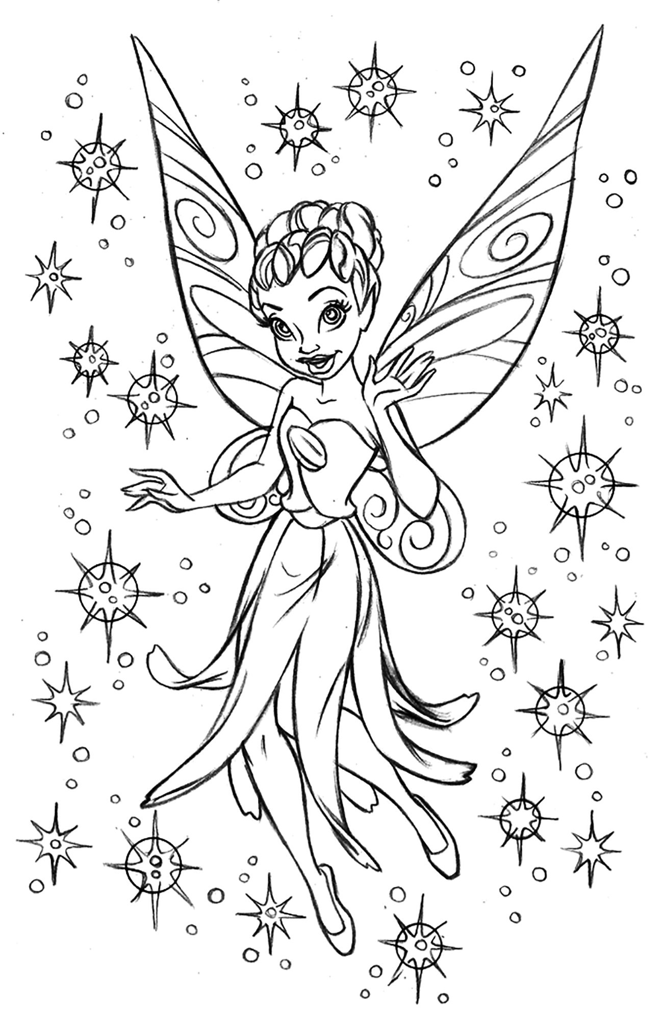 Fairies Coloring Pages