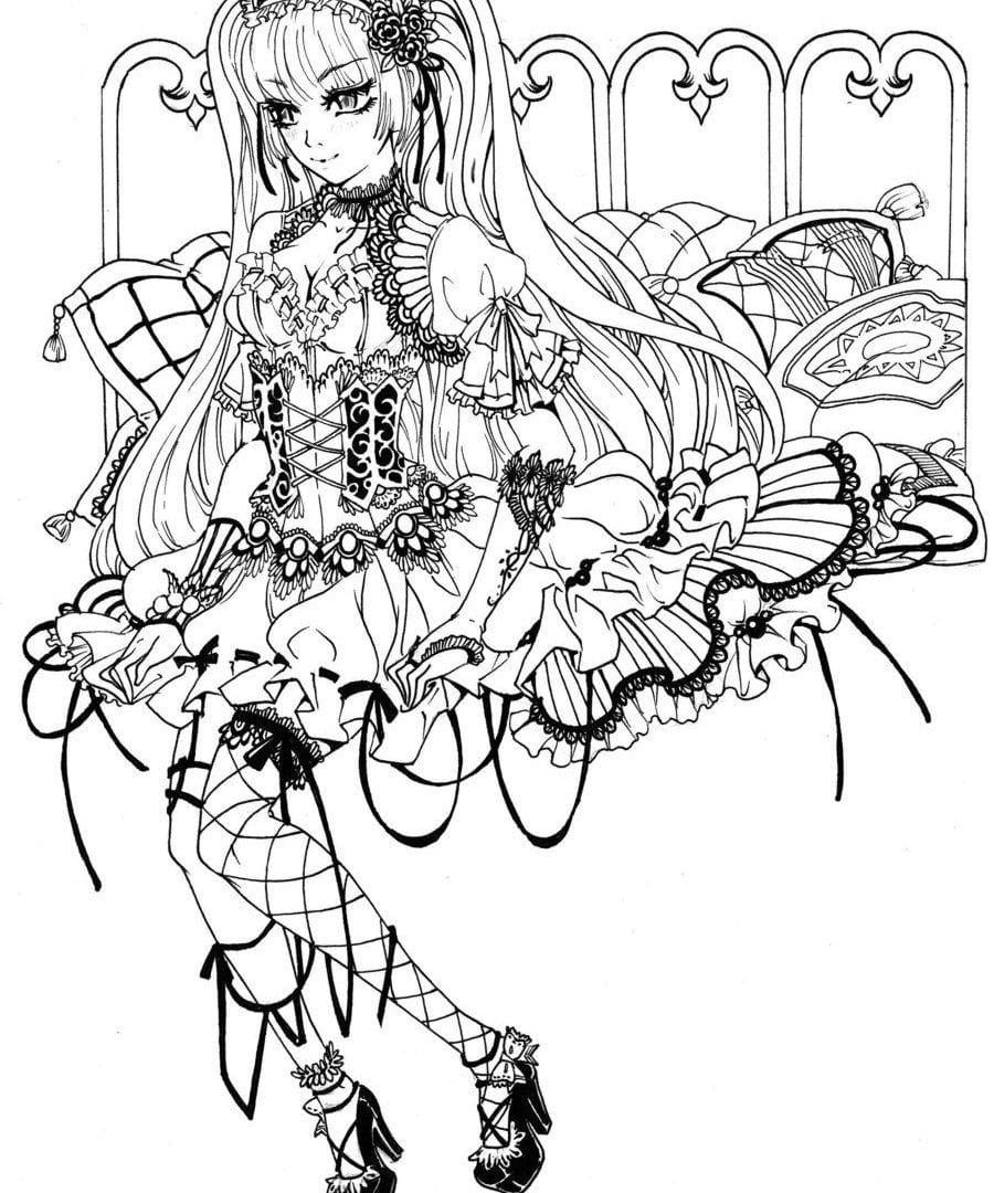 Fairy Anime Coloring Pages