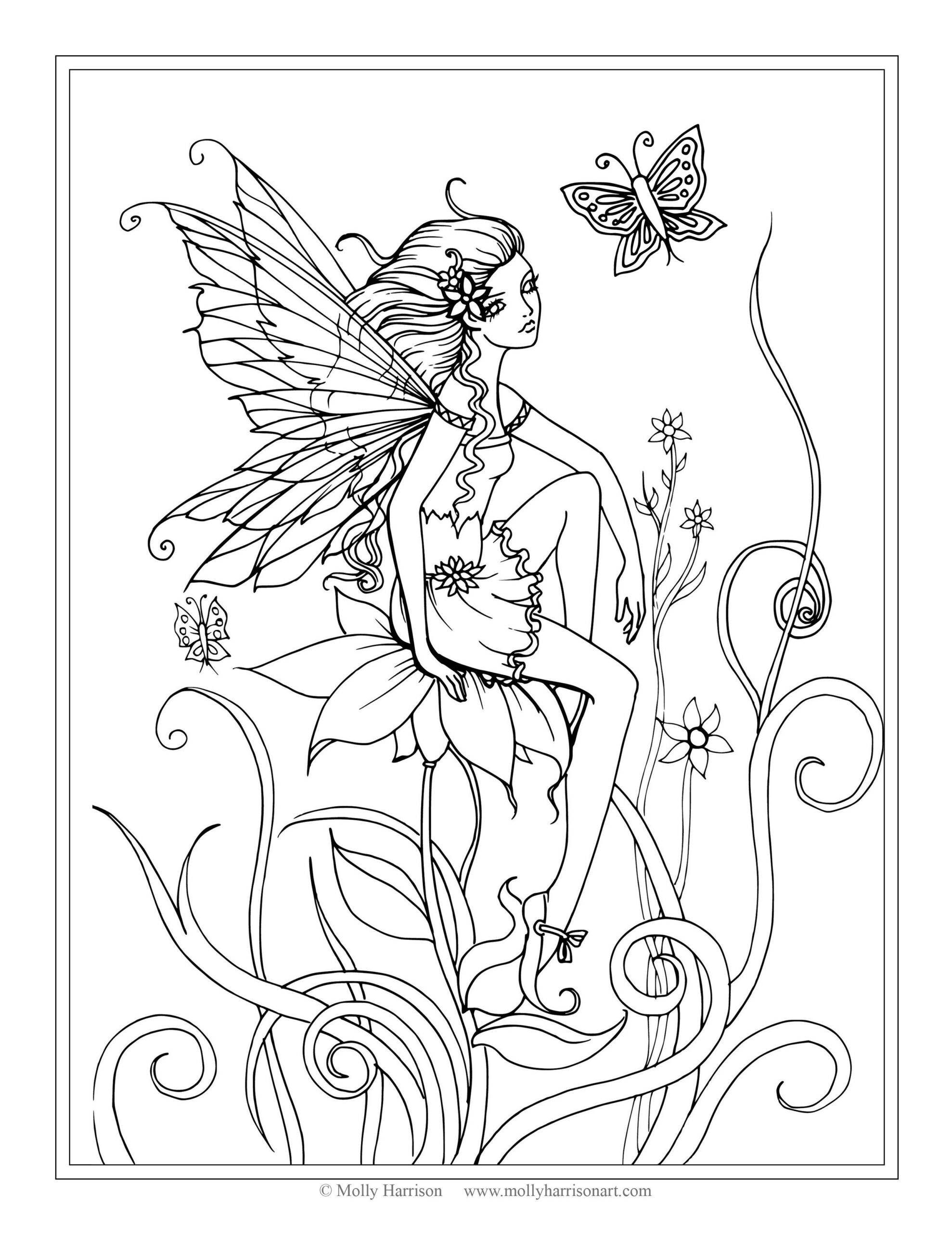Fairy Coloring Pages