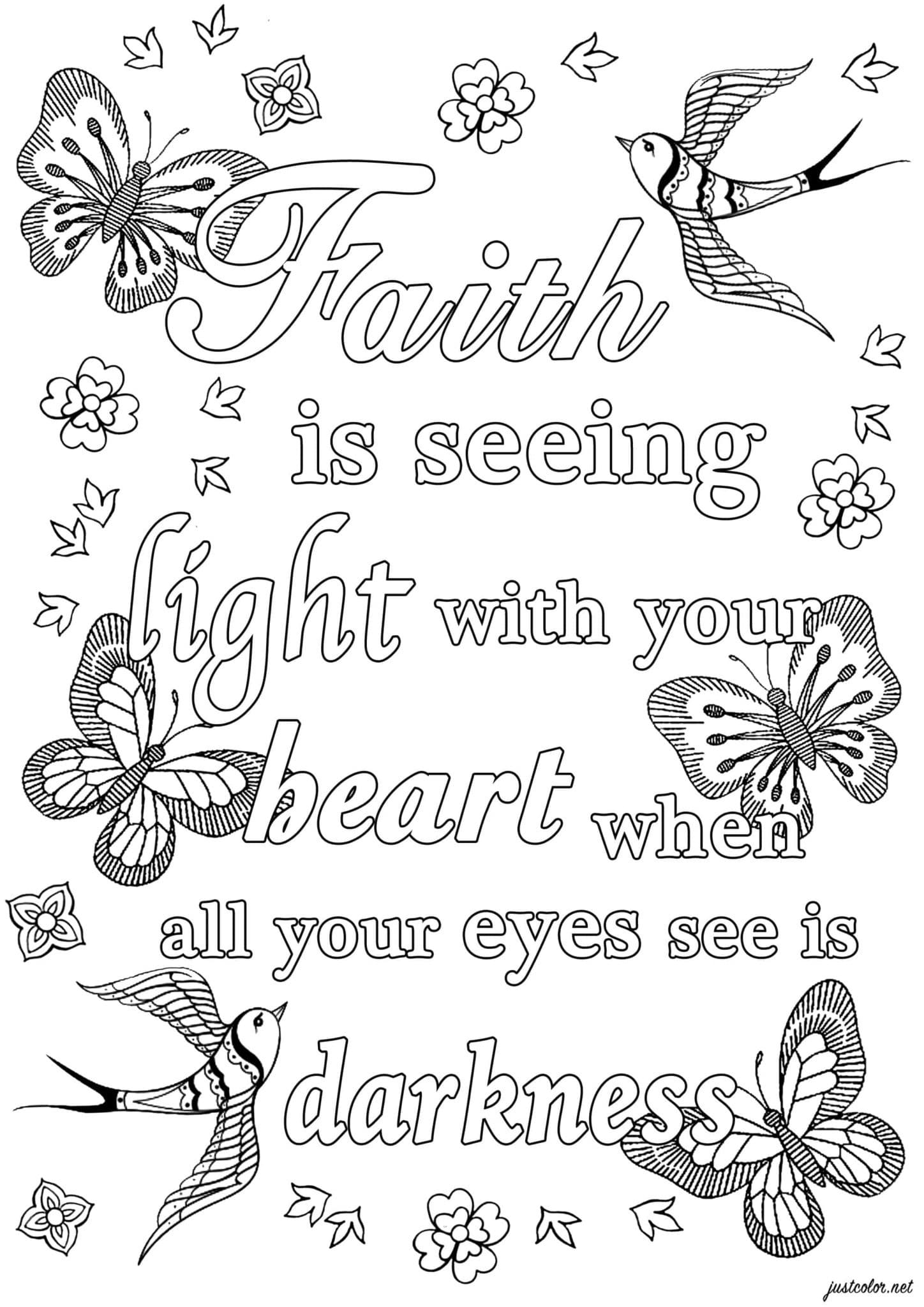Faith Coloring Page Free Coloring Pages