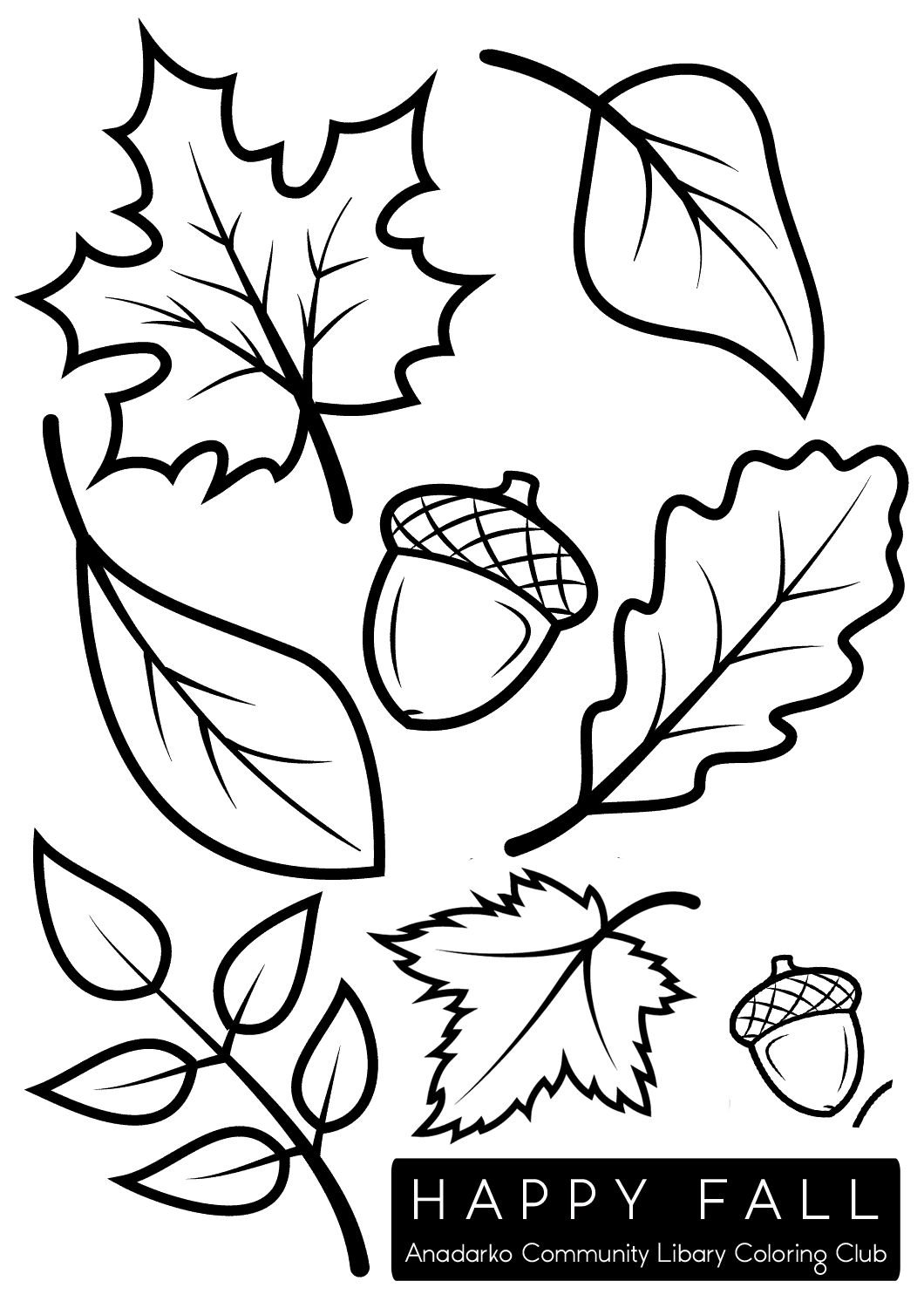 Leaf Coloring Page