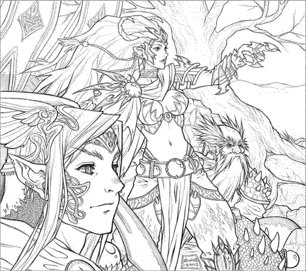Adult Coloring Pages Fantasy