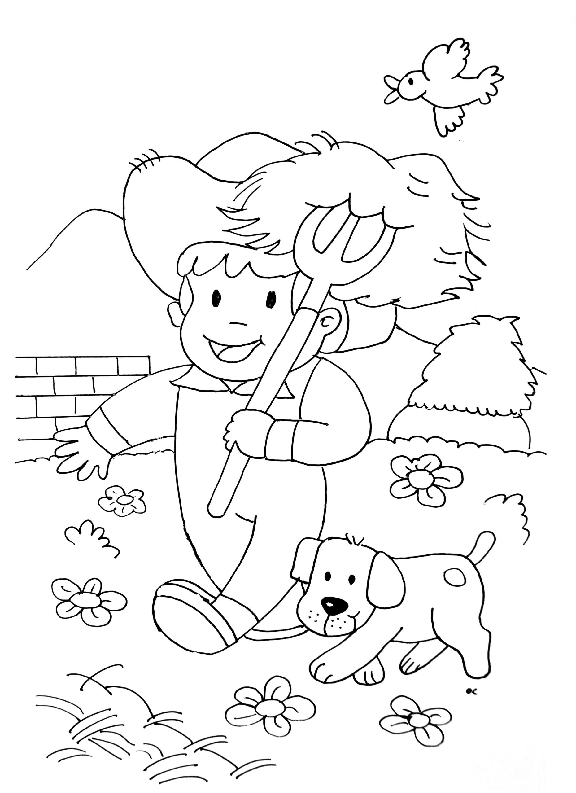 Farm Coloring Page To Print Farm Kids Coloring Pages Page Page 2
