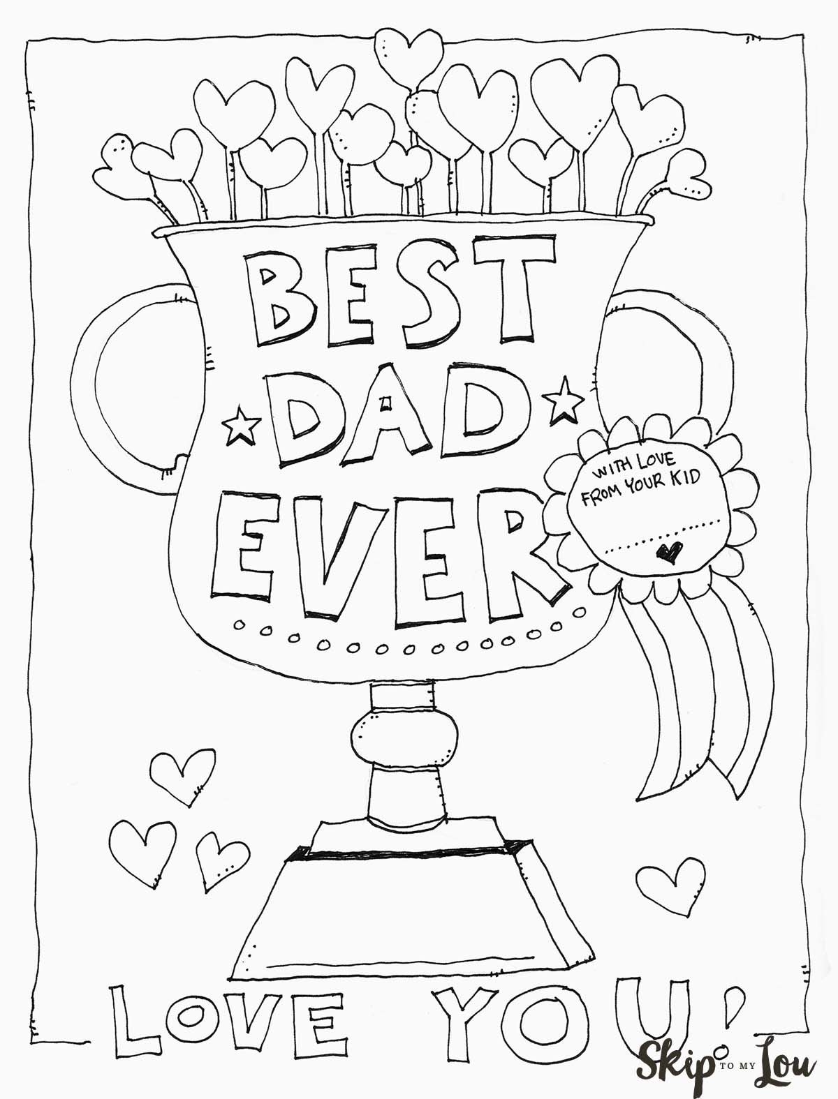 Father S Day Coloring Page Skip To My Lou