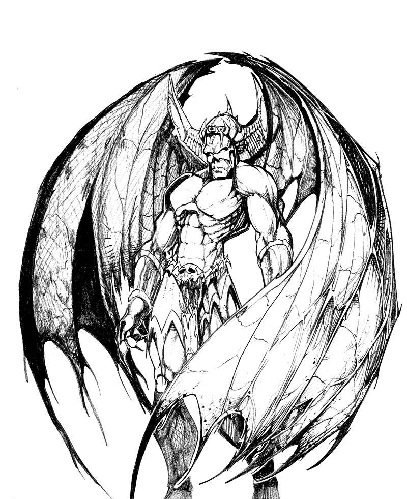 Female Demon Coloring Pages
