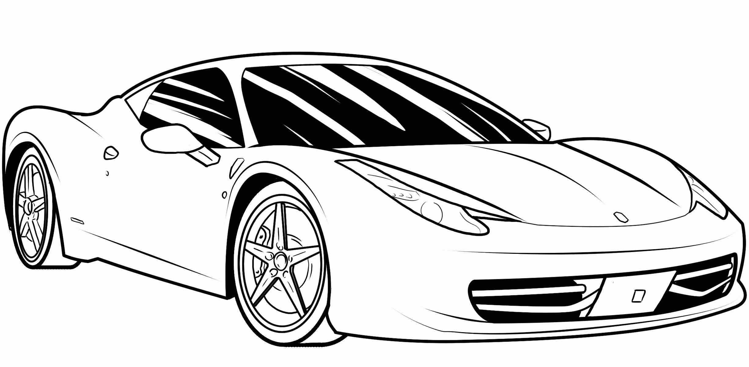 Ferrari Coloring Pages
