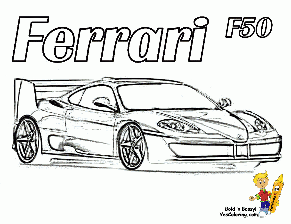 Ferrari Coloring Pages Coloring Home