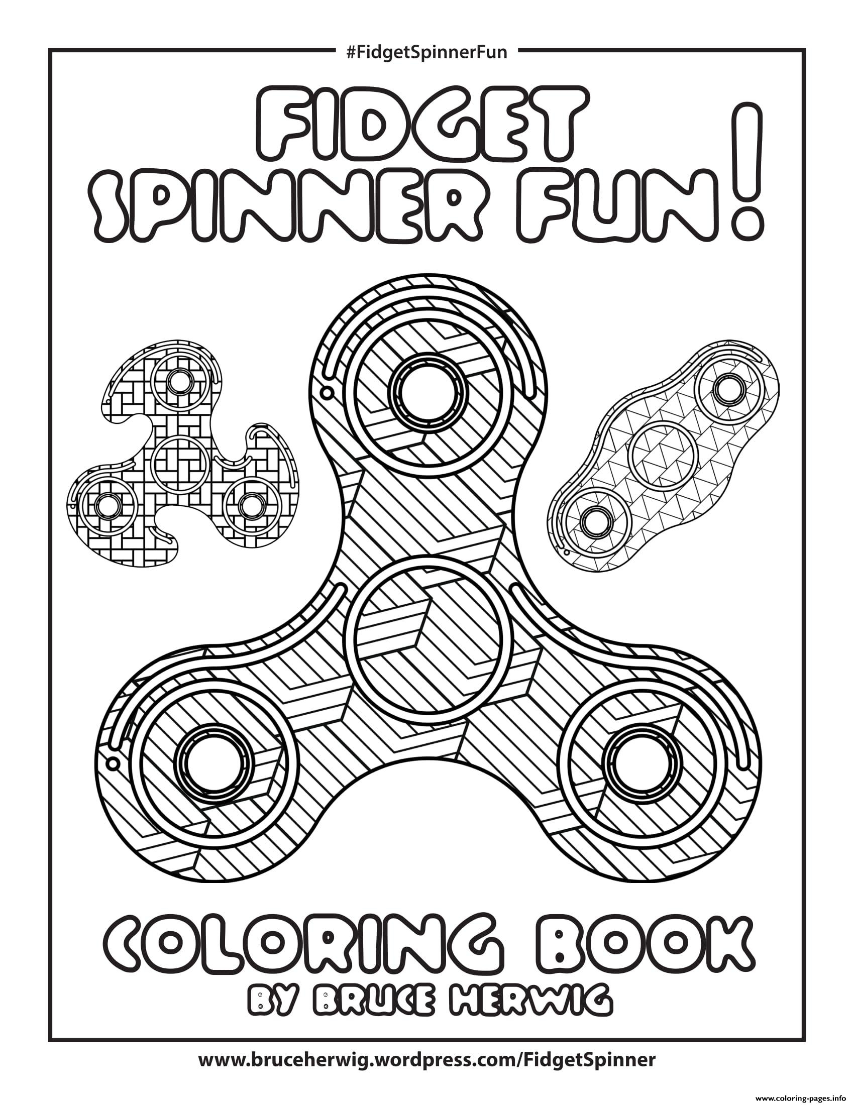 Fidget Spinner Coloring Page