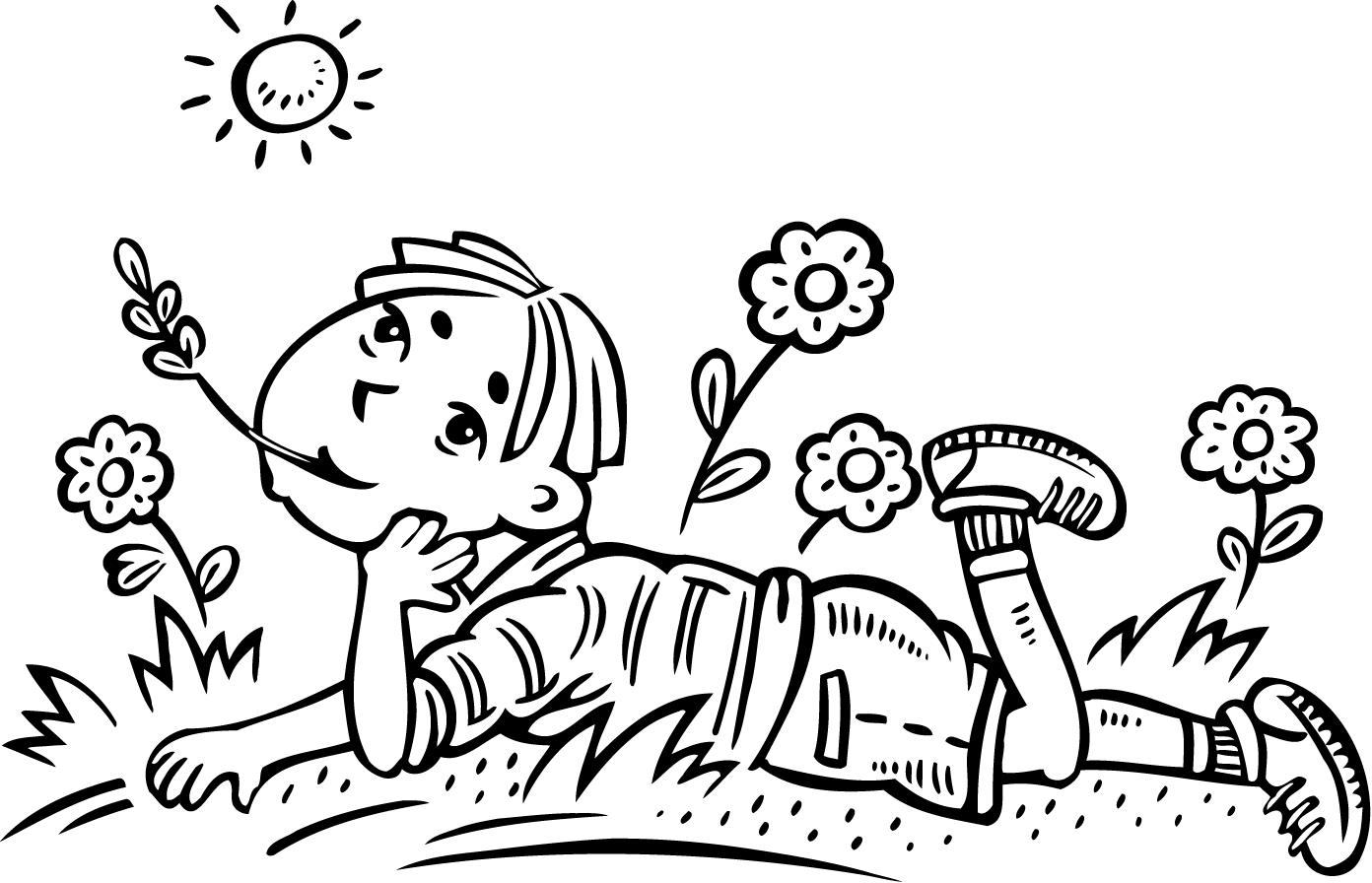 Field Day Coloring Page Free Printable