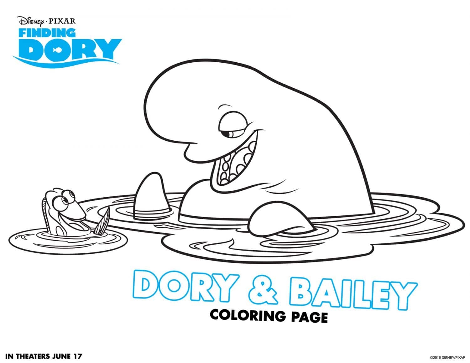 Finding Dory Coloring Pages And Activity Sheets Crazy Adventures In Parenting