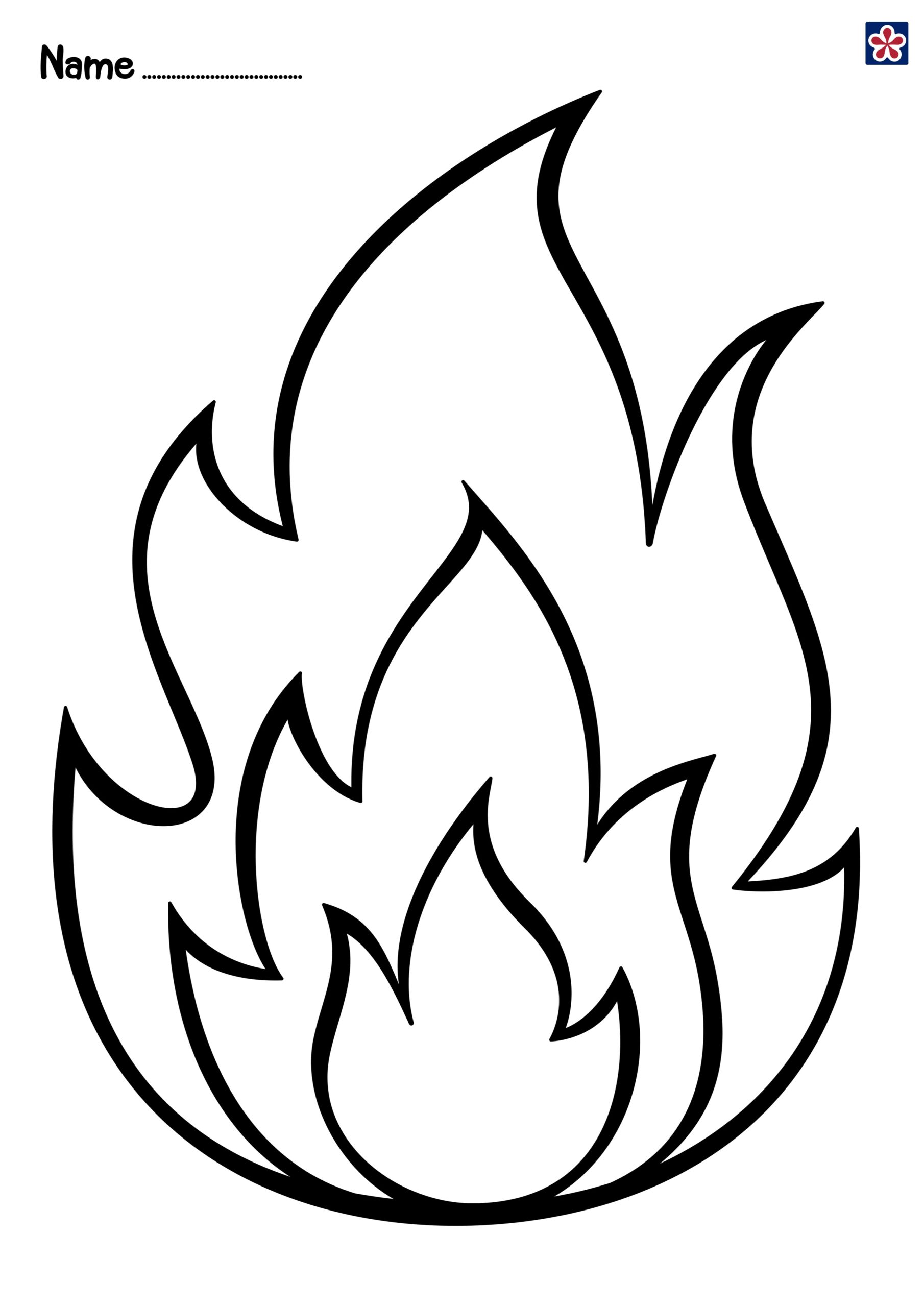 Fire Coloring And Painting Pages TeachersMag