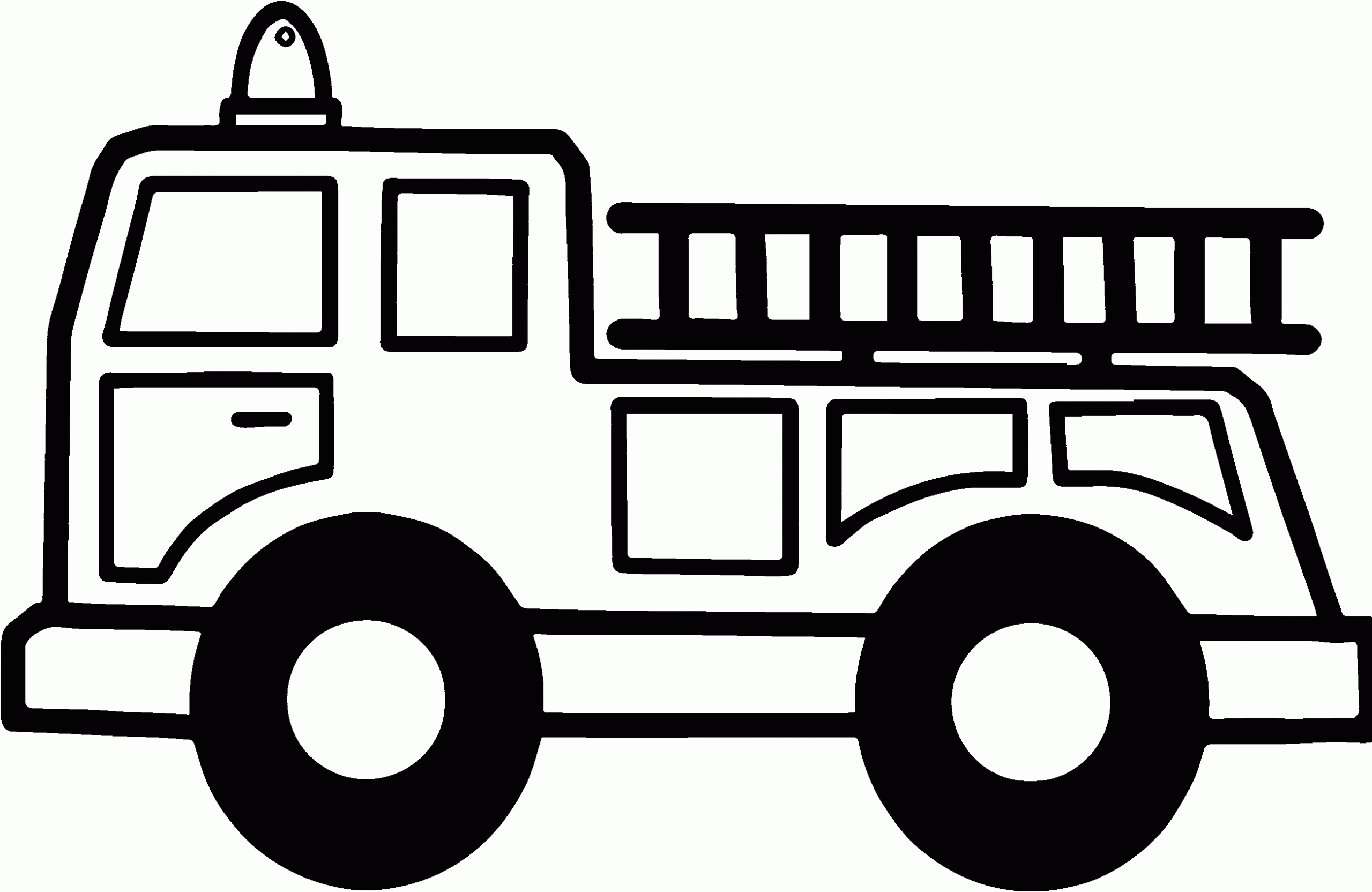 Fire Truck Coloring Pages Printable Kidsworksheetfun