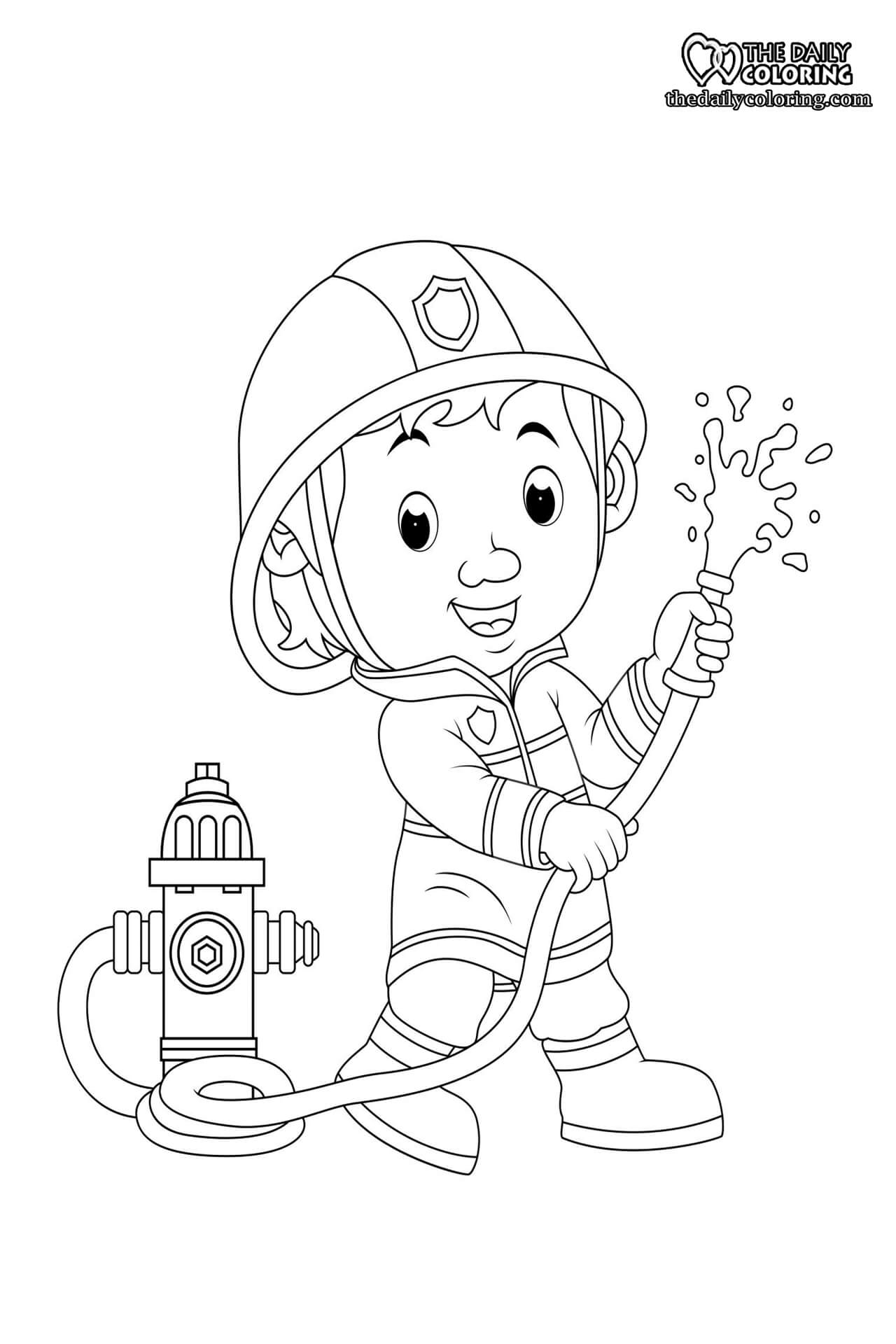 Firefighter Coloring Pages