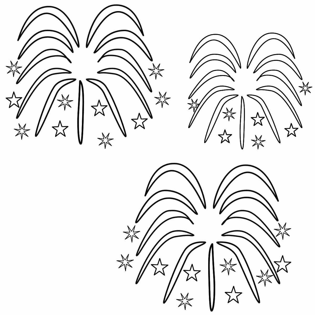 Fireworks Coloring Pages Printable Coloring Home