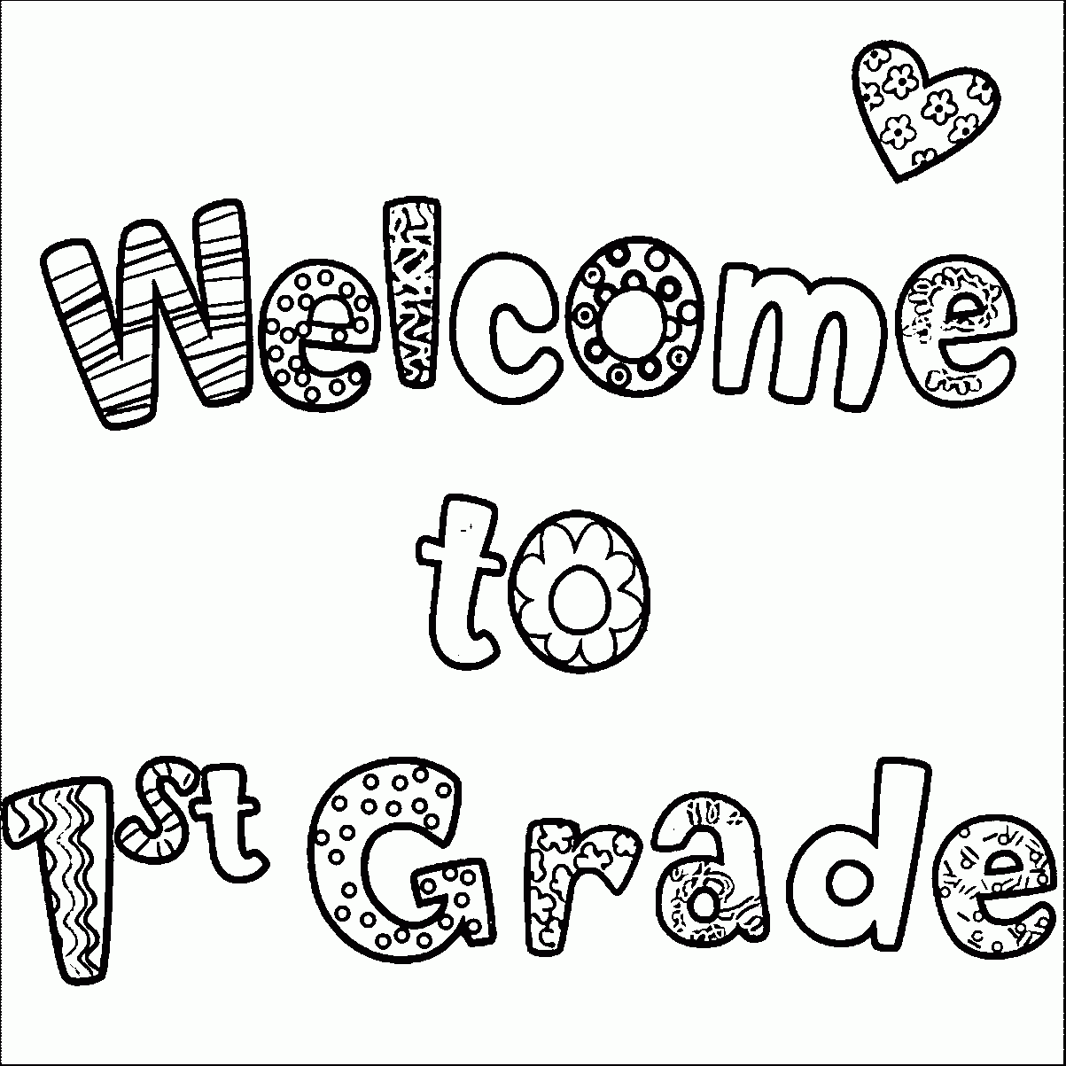 Coloring Pages For First Grade