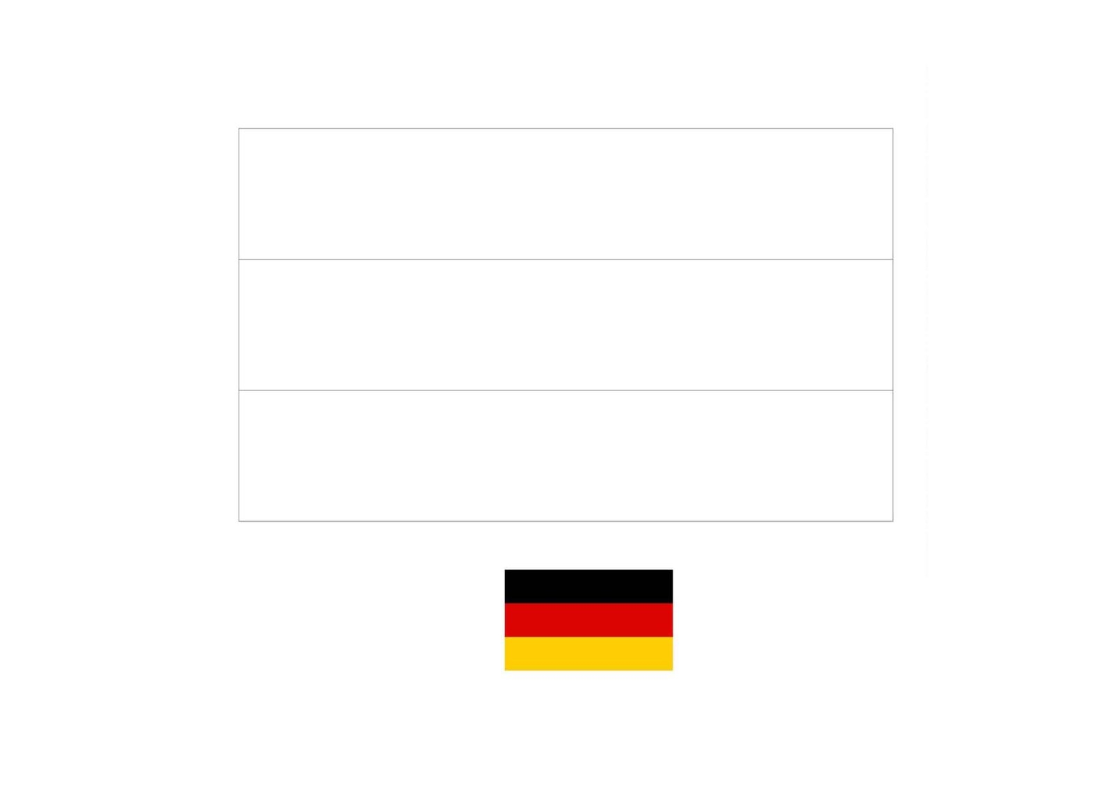 Germany Flag Printable Coloring Page