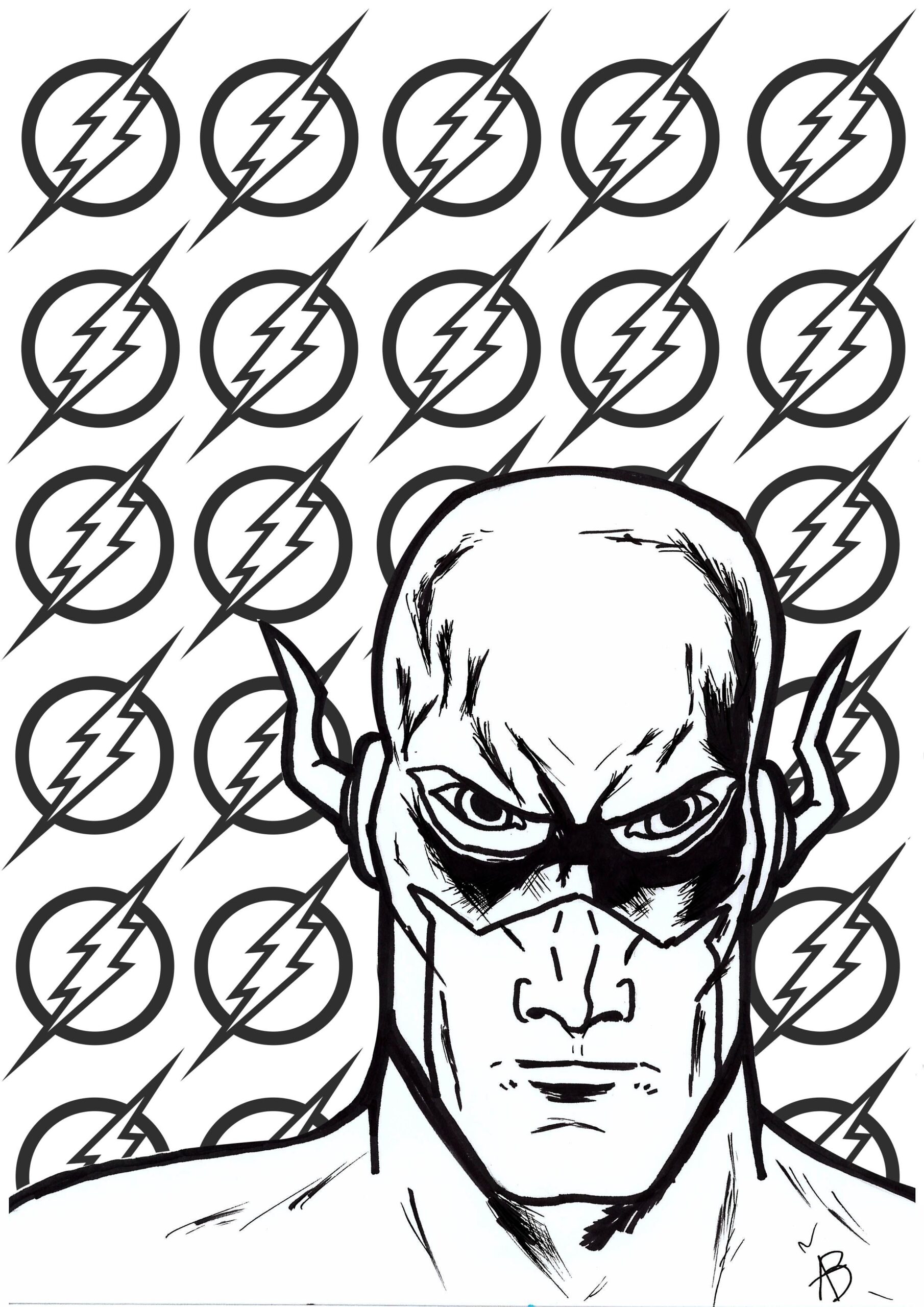 Flash Dc Comics Coloring Pages Thekidsworksheet