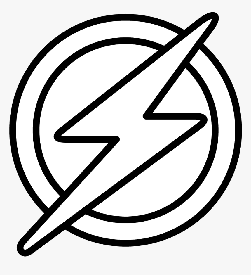 Flash Logo Coloring Pages HD Png Download Transparent Png Image PNGitem