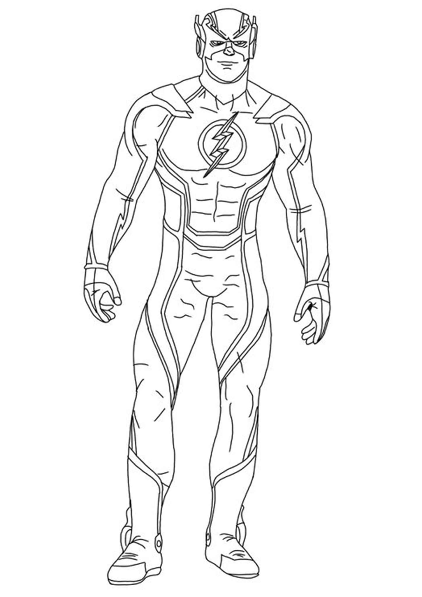 Flash Superhero Coloring Pages Free Richard McNary S Coloring Pages