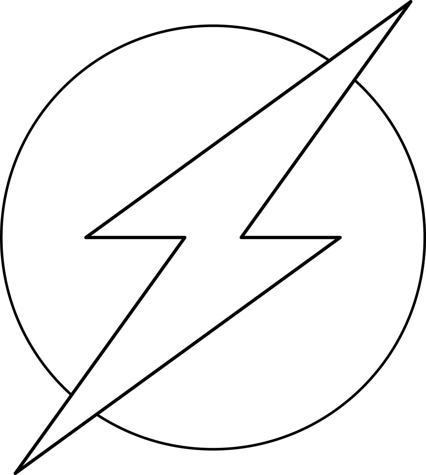 Flash Superhero Logo Coloring Pages Coloring Pages