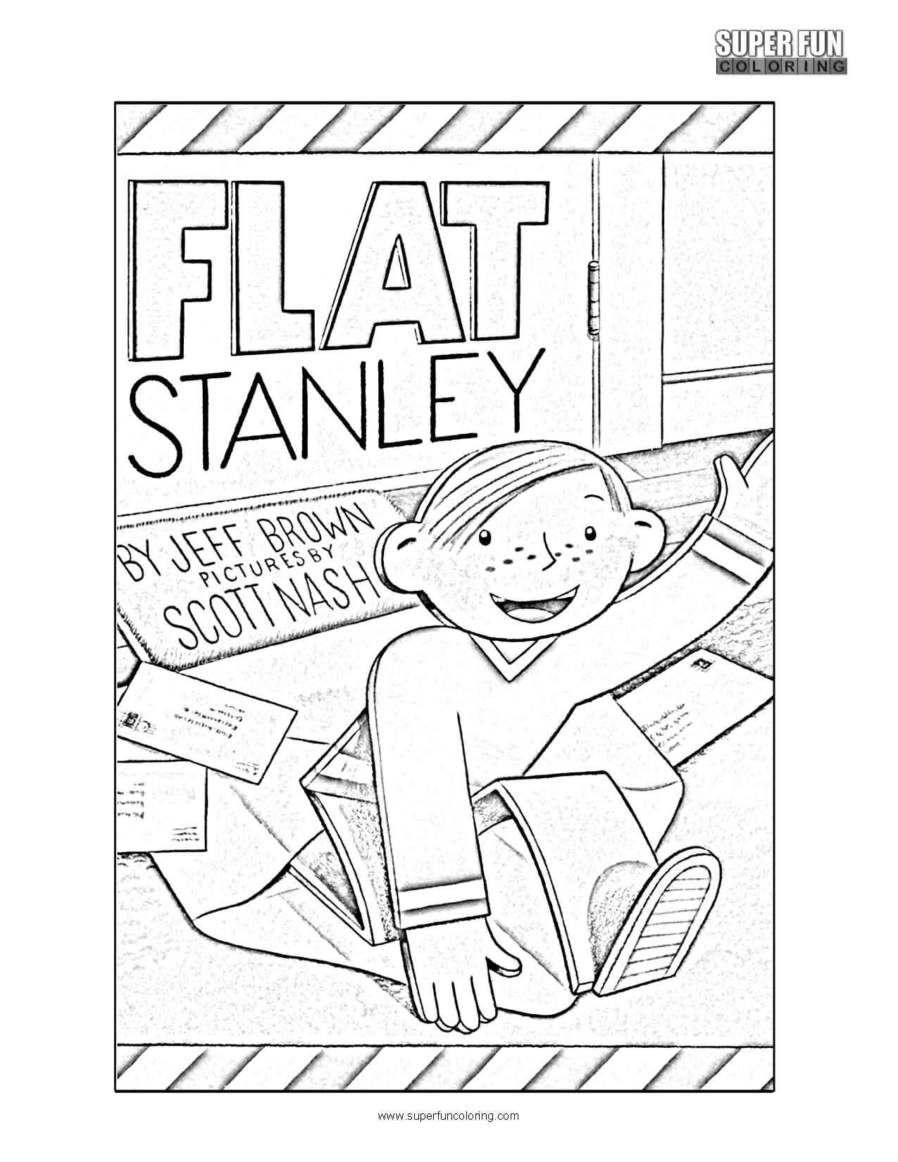 Flat Stanley Coloring Page Super Fun Coloring