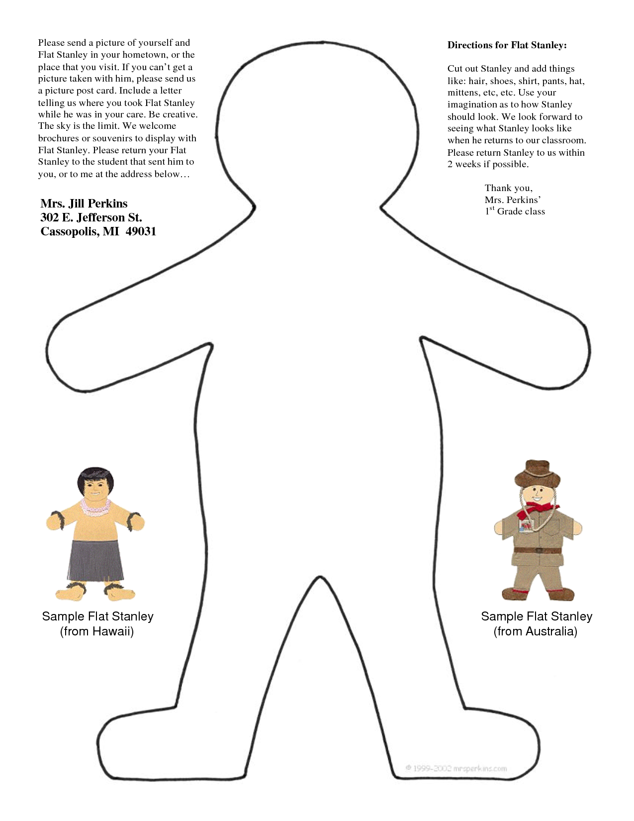 Flat Stanley Printable Coloring Pages For Kids And For Adults Coloring Home
