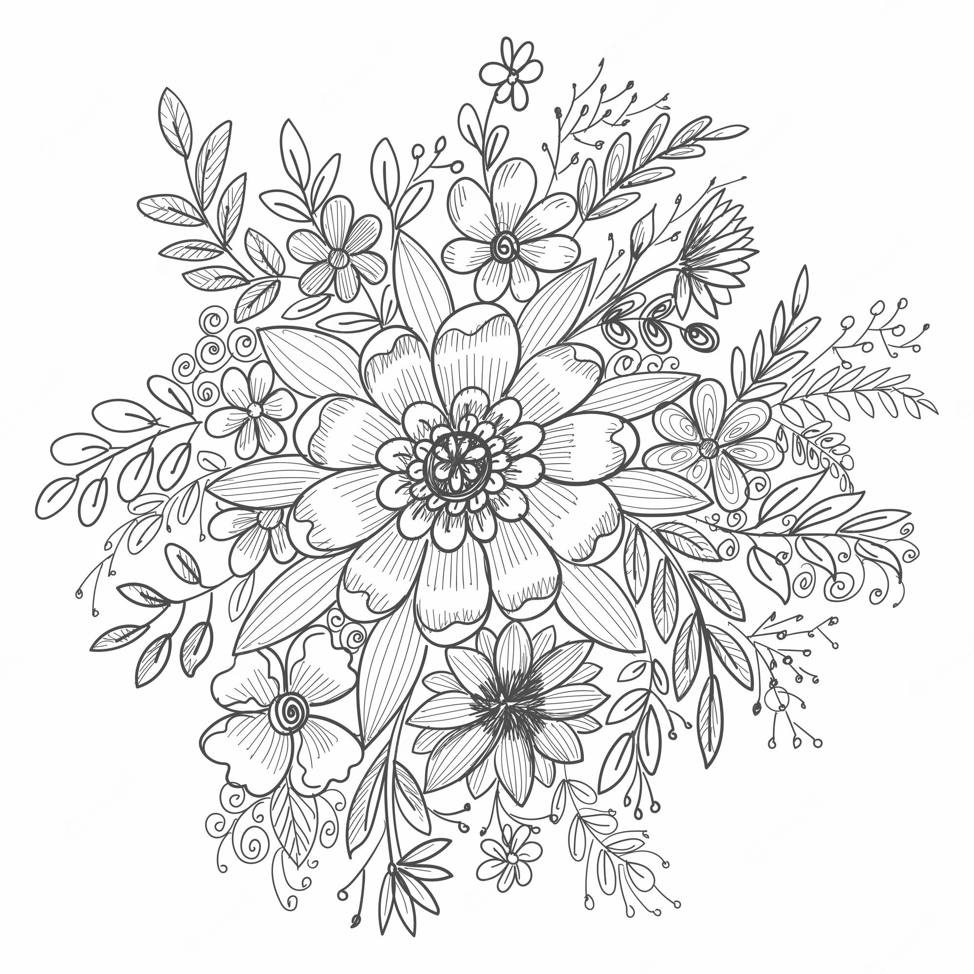 Floral Coloring Pages Printable Workshop