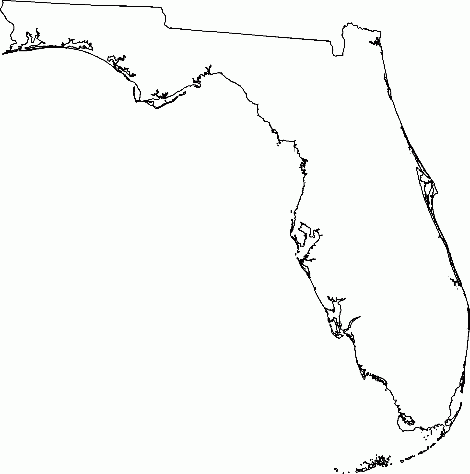 Florida Map Coloring Page Oppidan Library