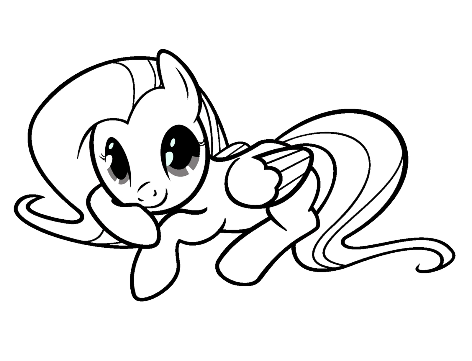 Fluttershy Coloring Page