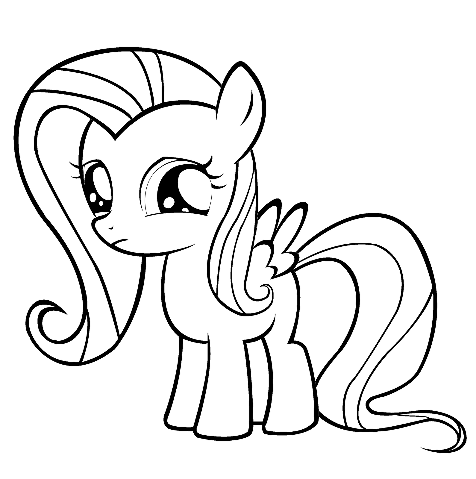 Fluttershy Coloring Pages Best Coloring Pages For Kids
