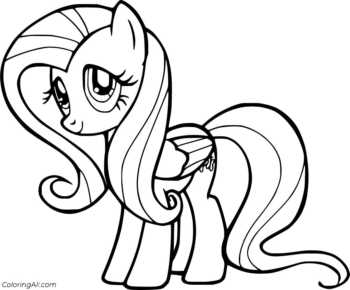 Fluttershy Coloring Pages ColoringAll