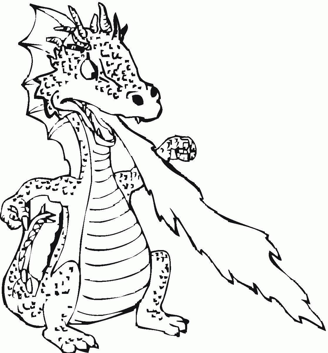 Flying Dragon Coloring Pages Cute Coloring Home
