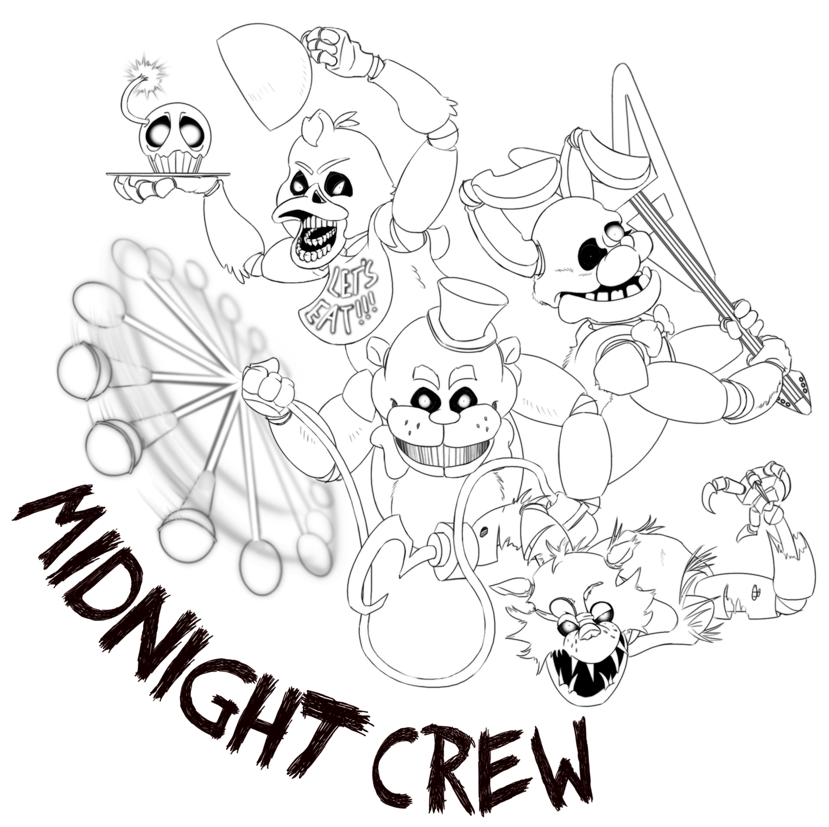 Fnaf Mangle Coloring Pages