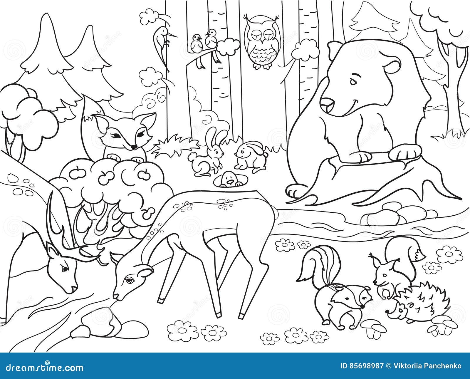 Forest Coloring Page