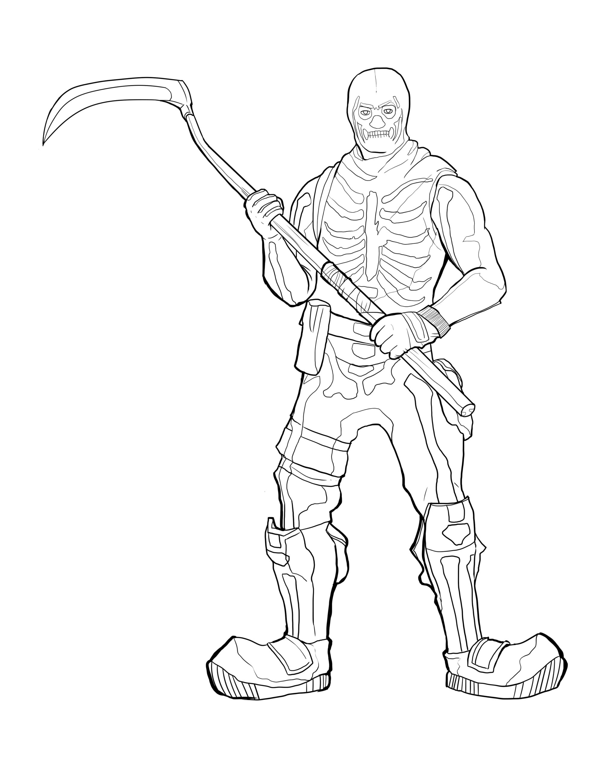 Fortnite Black Knight Coloring Pages