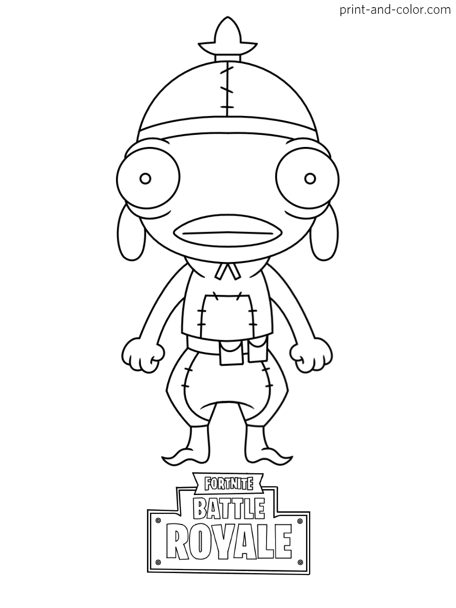 Fortnite Coloring Page