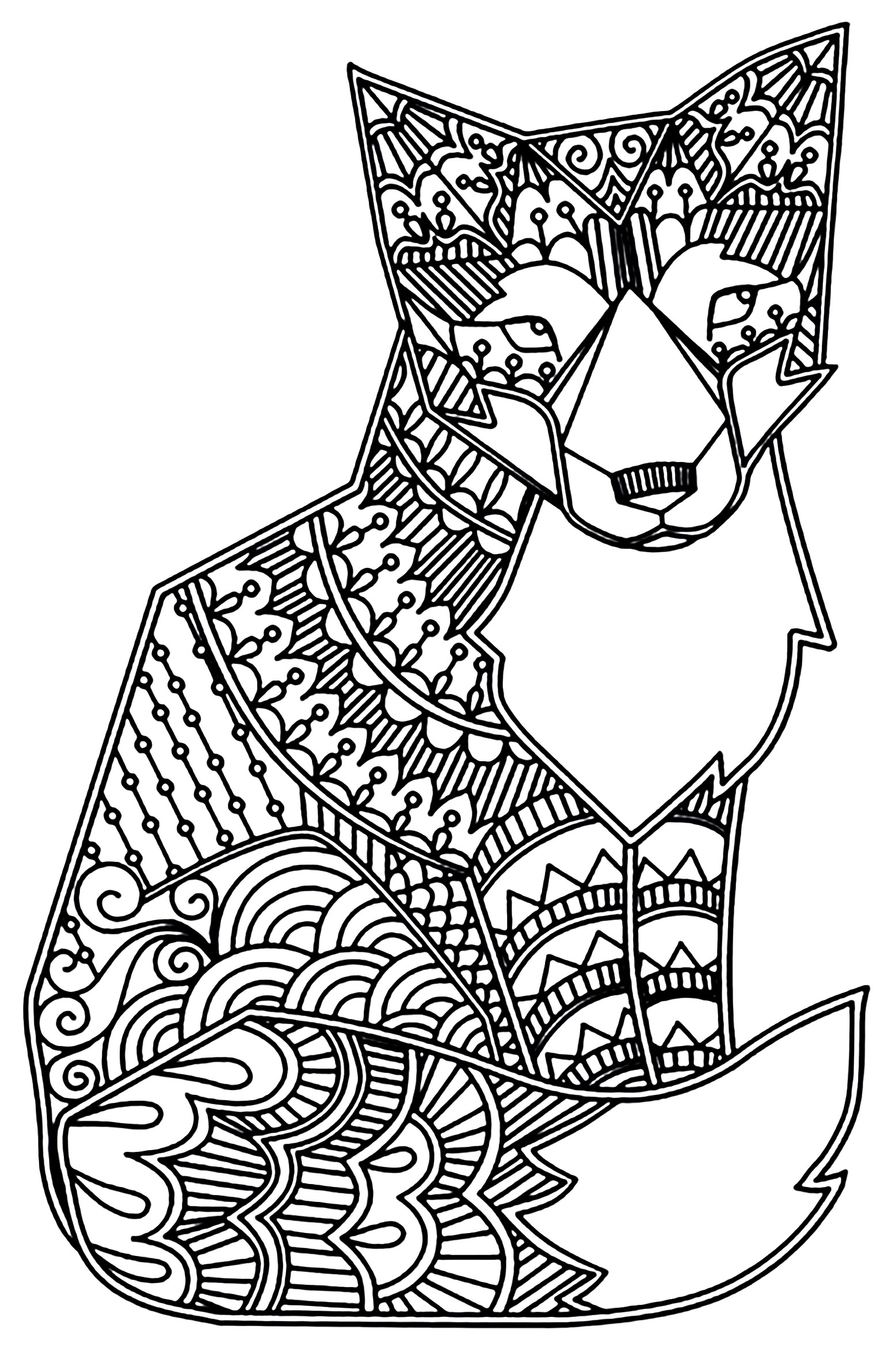 Fox Fox Coloring Pages For Adults