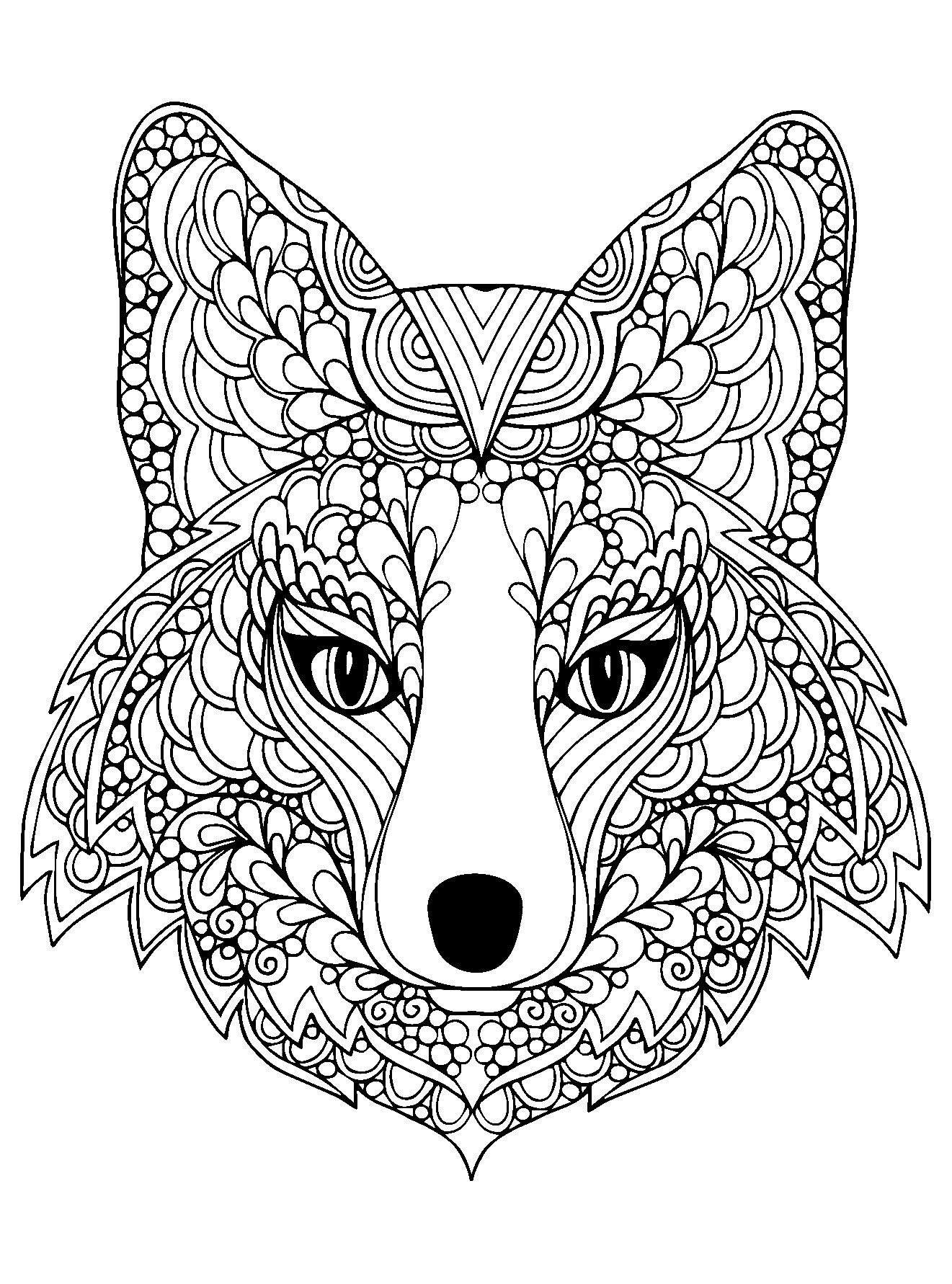 Fox To Download Fox Coloring Pages For Kids