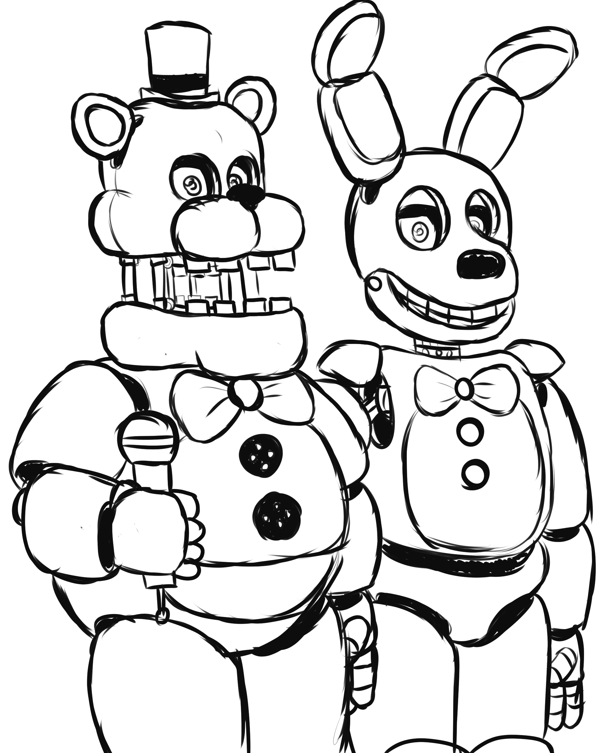 Freddy Fazbear Coloring Pages