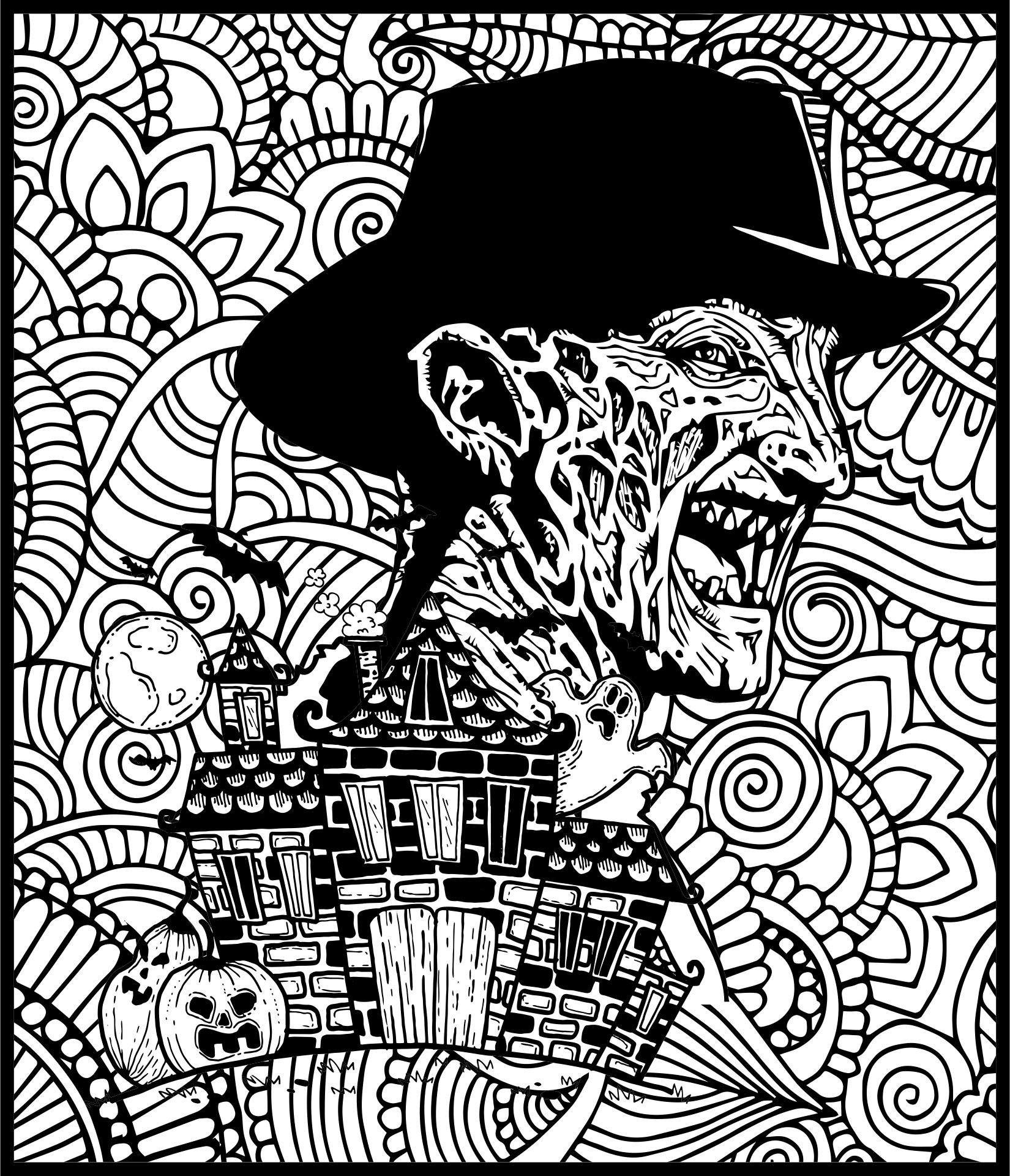 Freddy Krueger Coloring Pages Printable
