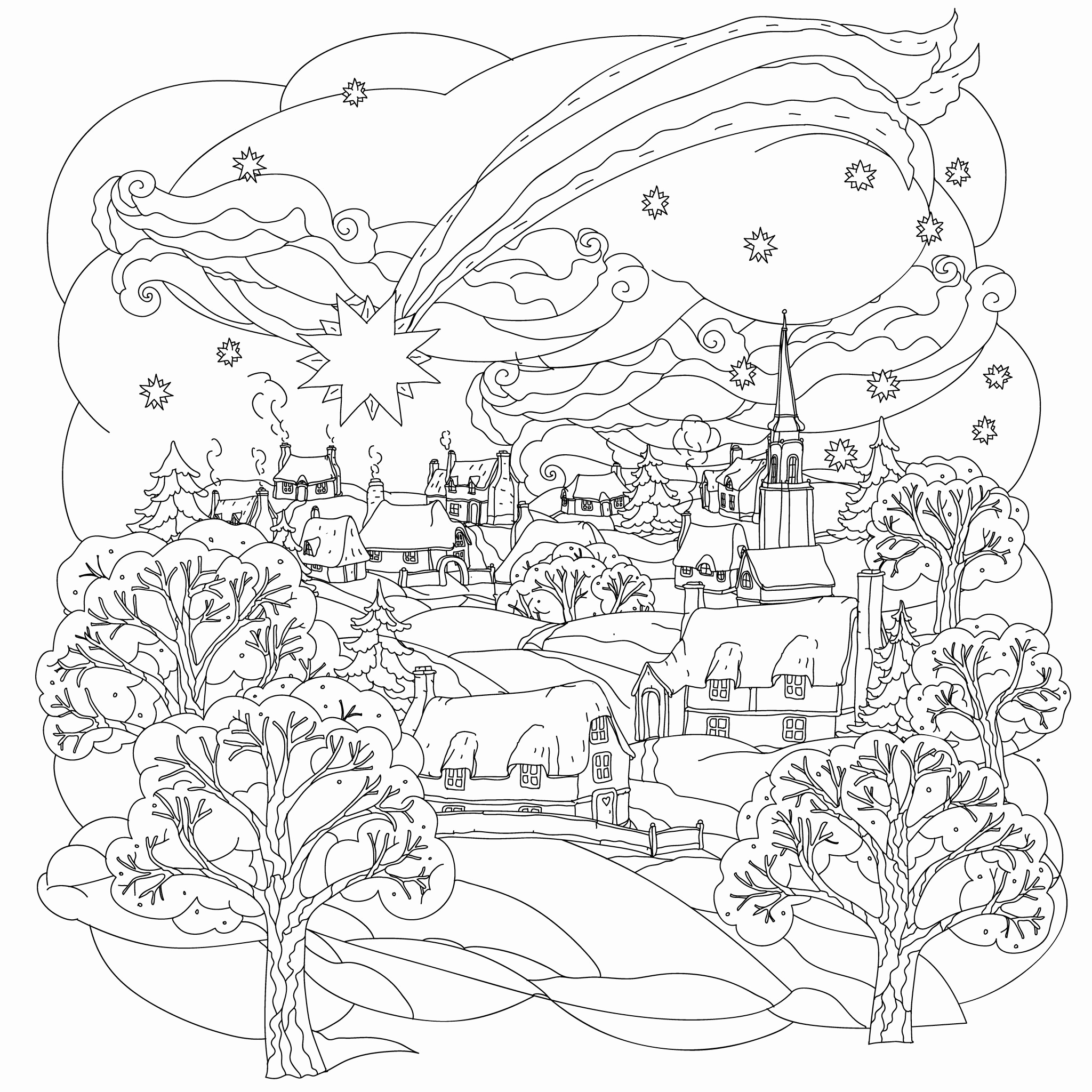 Free Adult Winter Coloring Pages At GetDrawings Free Download