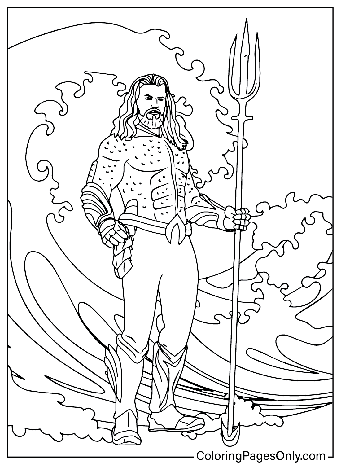 Aquaman Coloring Pages