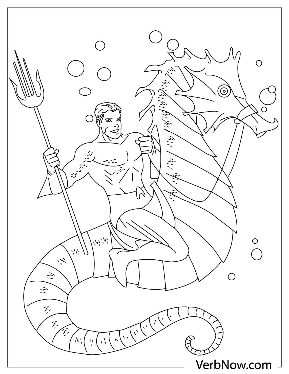 Free AQUAMAN Coloring Pages Book For Download Printable PDF VerbNow