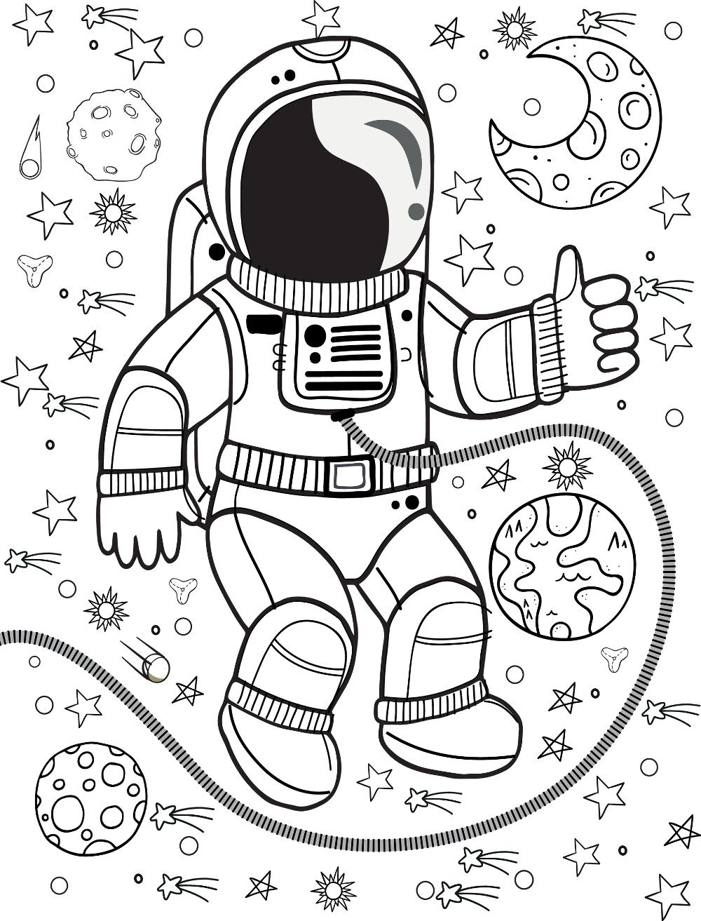 Astronaut Coloring Pages