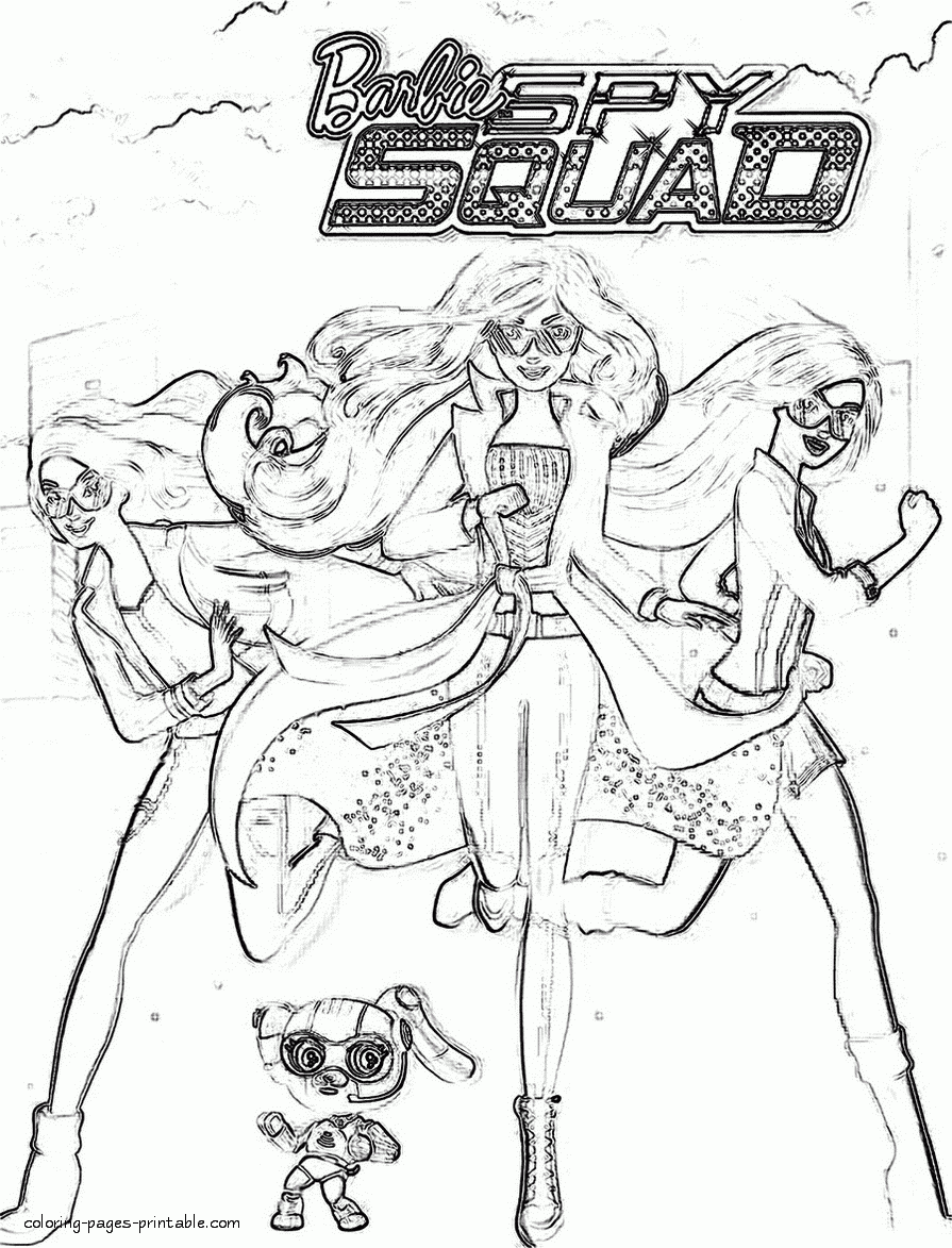 Free Barbie Spy Squad Coloring Pages COLORING PAGES PRINTABLE COM