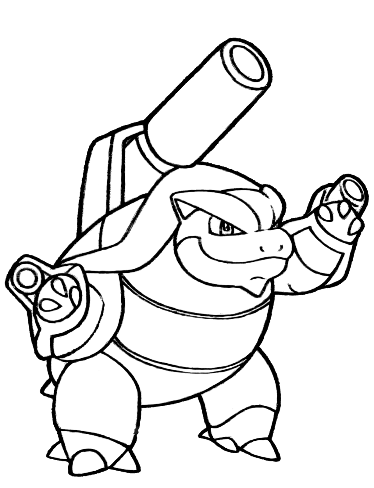 Free Blastoise Coloring Pages Collection Free Pokemon Coloring Pages