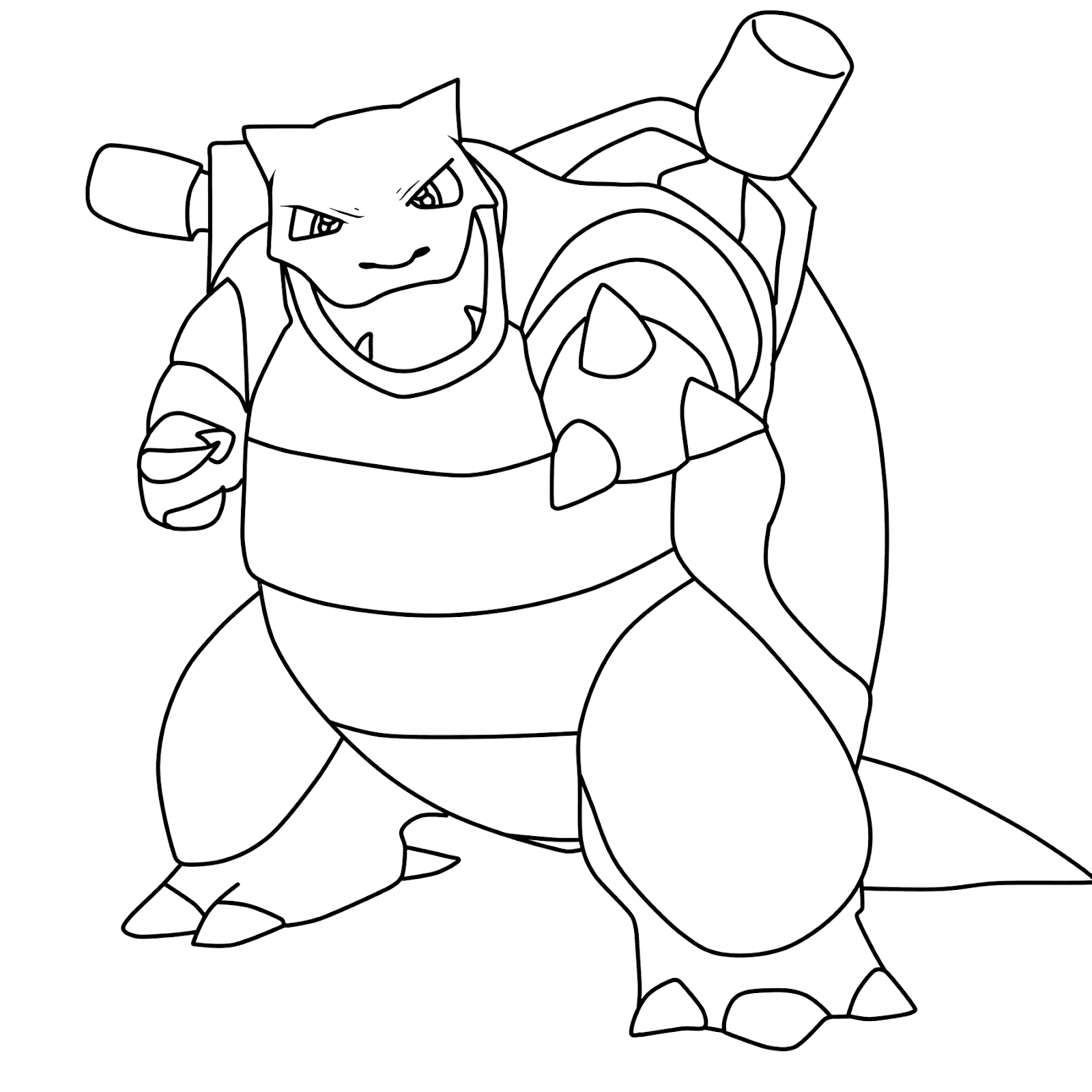 Free Blastoise Coloring Pages Collection Free Pokemon Coloring Pages