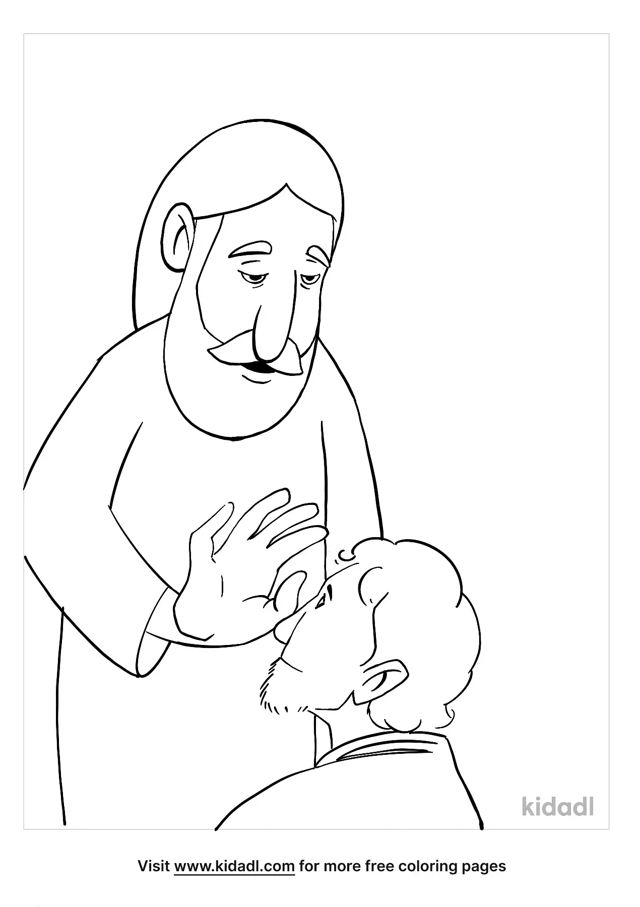 Free Blind Bartimaeus Coloring Page Coloring Page Printables Kidadl