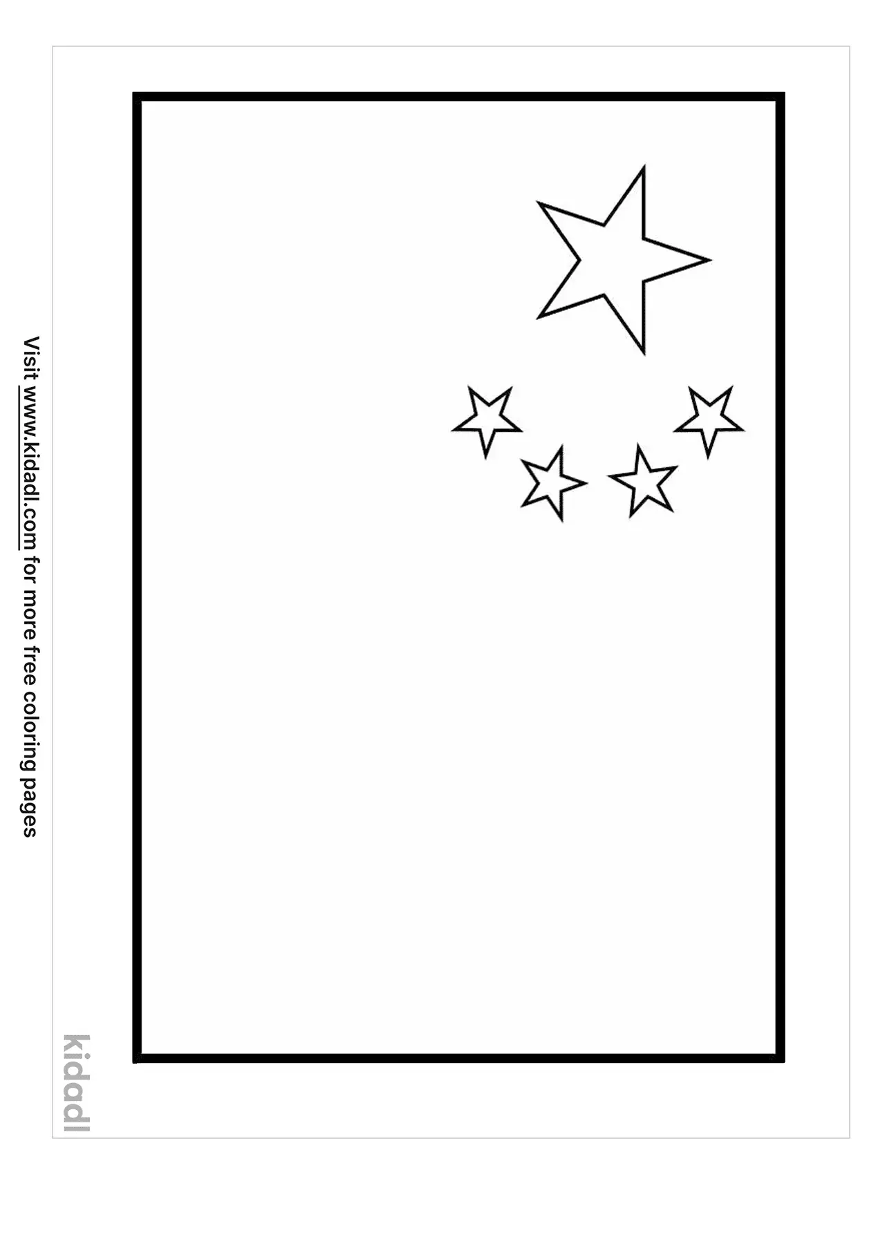 Free China Flag Coloring Page Coloring Page Printables Kidadl